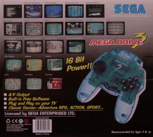 Caja de la Mega Drive 3 frontal